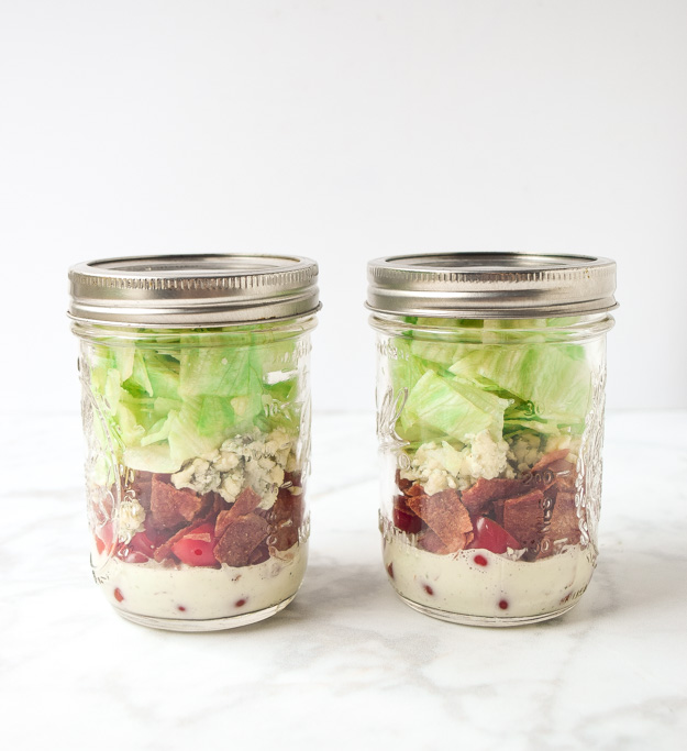 Mason Jar Chopped Wedge Salad